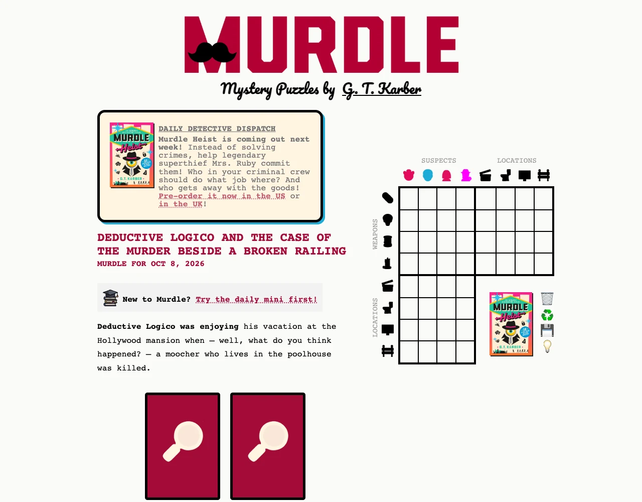 Murdle gameplay screenshot
